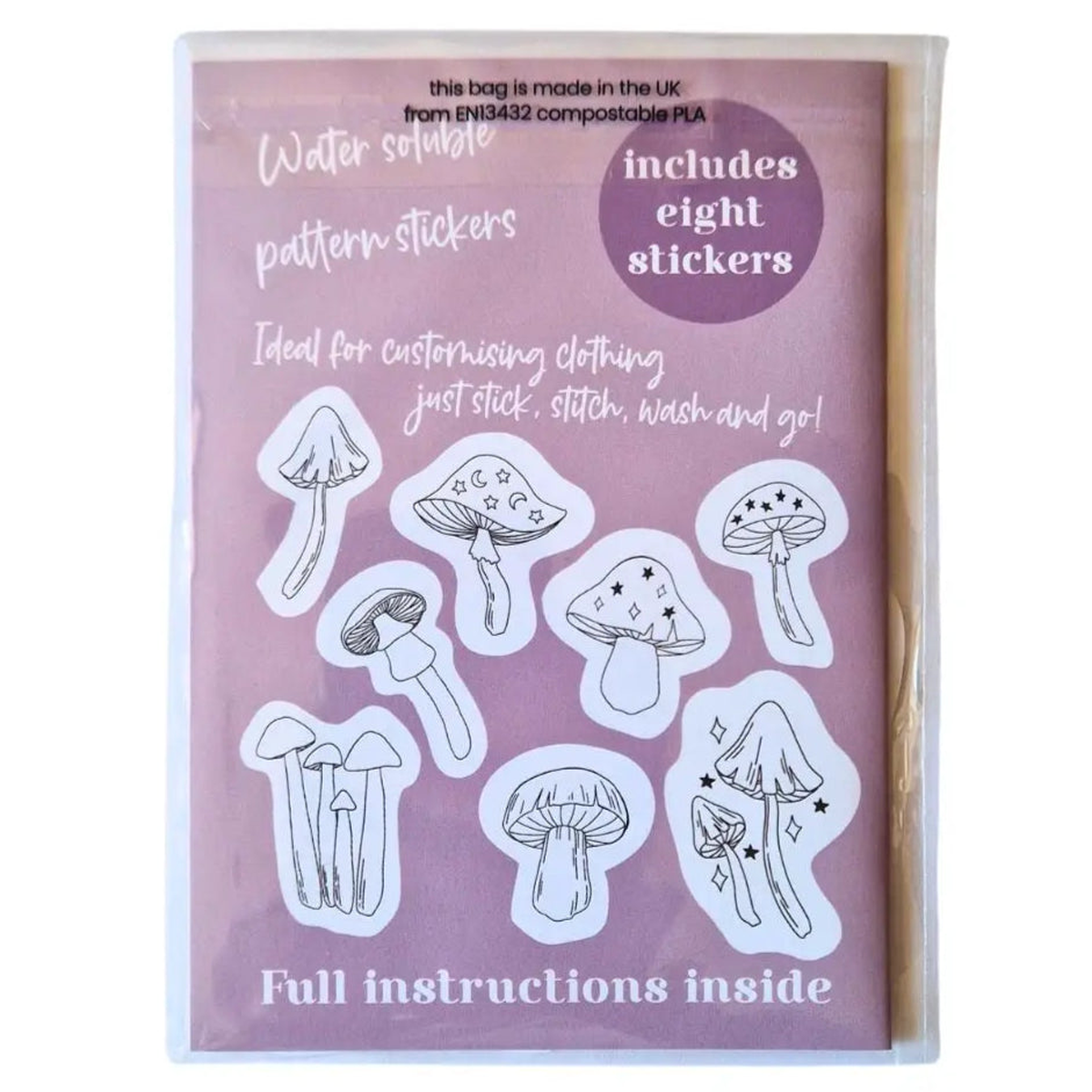 Mystical Mushrooms Stick & Stitch | Blackbird & Bloom