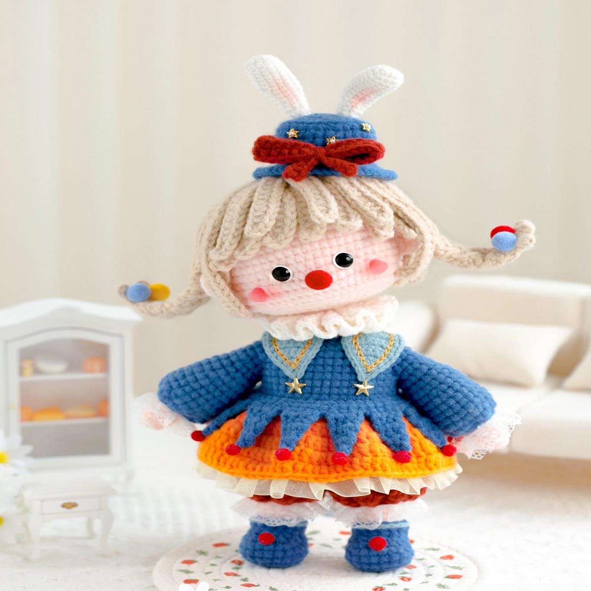Magical Circus Doll Crochet Yarn Kit