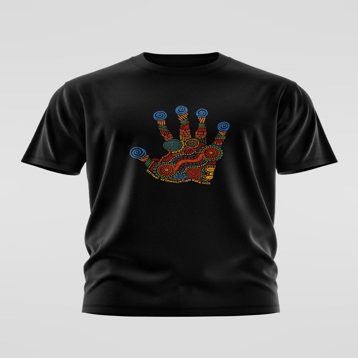 Imprint Of Change 'Reconciliation Week' Black Cotton Crew Neck Unisex T-Shirt