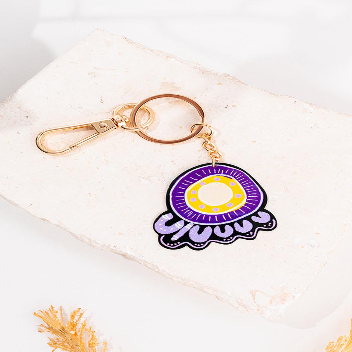Legacy Purple Keyring