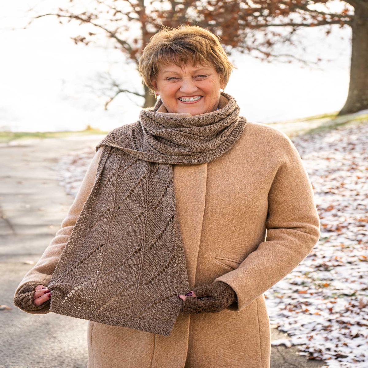 Hypoteneuse Stole/Scarf knitting pattern
