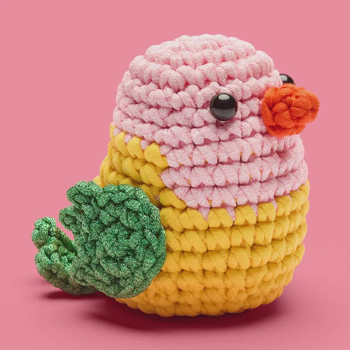 Cupid the Lovebird Beginner Crochet Kit (Woobles)