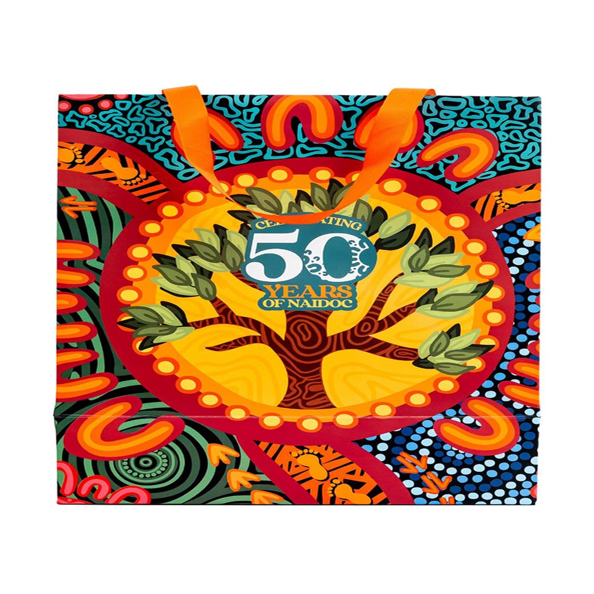 Wurung (Branches) NAIDOC Matte Ribbon Handled Gift Bag