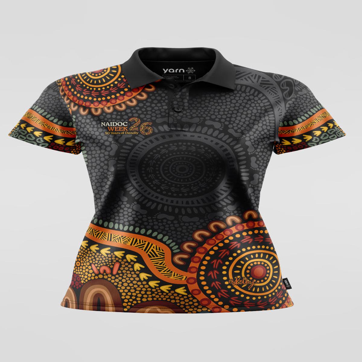 (Bulk) 50 Years of Deadly NAIDOC 2026 Women's Fitted Polo Shirt