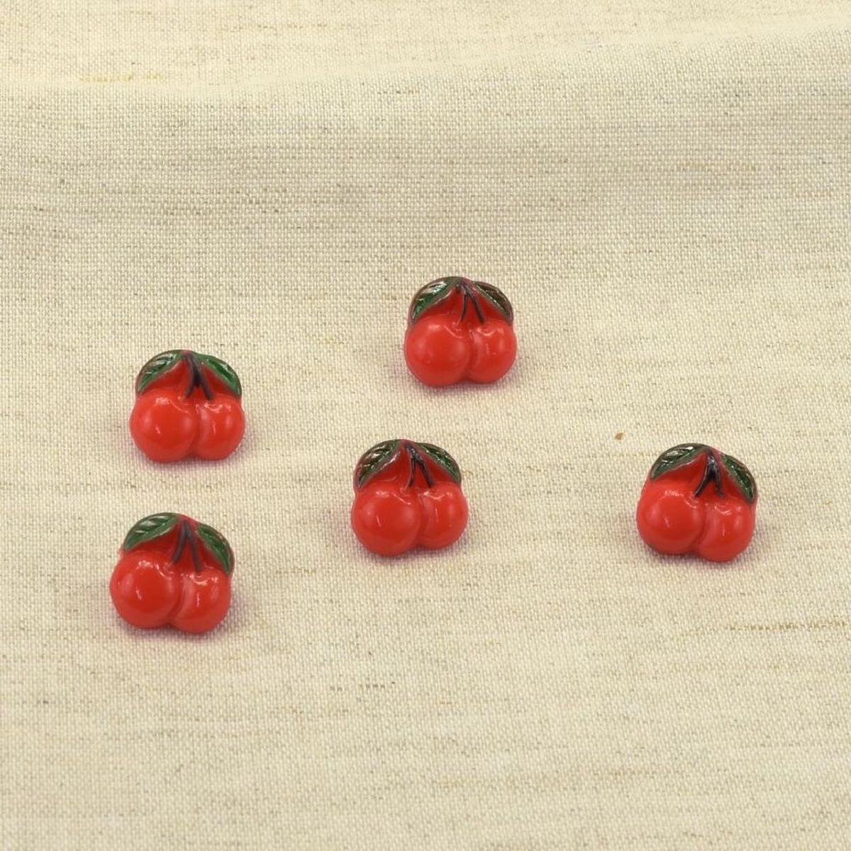 Cherry Glass Buttons