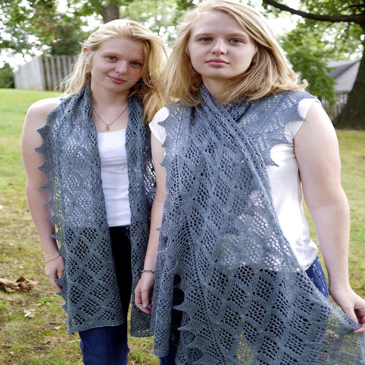 Freefall Scarf and Stole knitting pattern