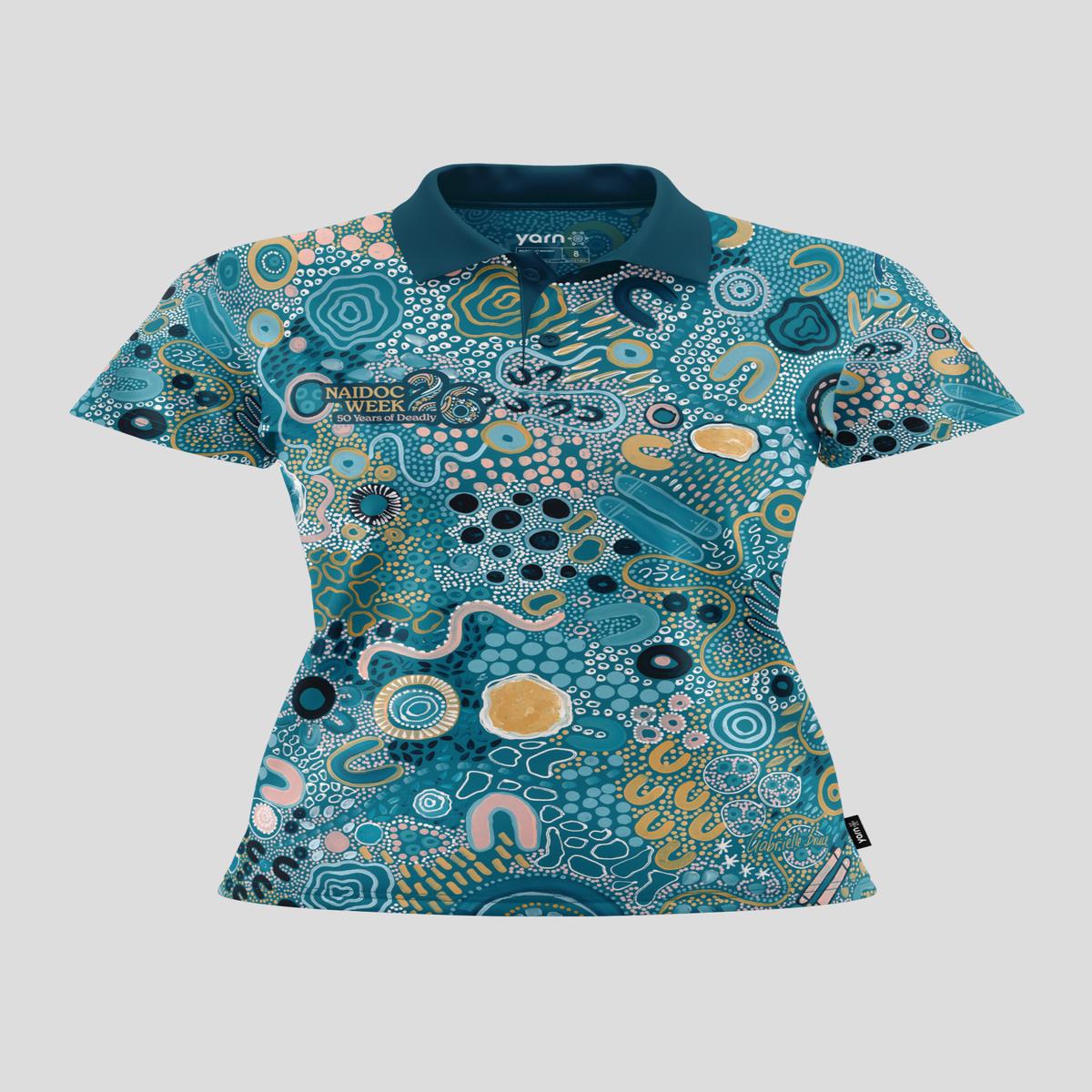 Moorditj Koorliny (Strong Journey) NAIDOC 2026 Women's Fitted Polo Shirt