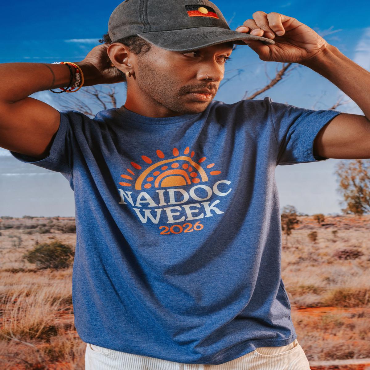 (Bulk) Core NAIDOC Week 2026 Ocean Marle Cotton Crew Neck Unisex T-Shirt