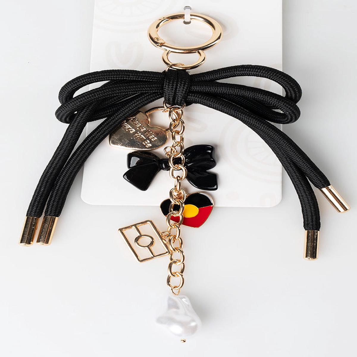 "Raise The Flag" Aboriginal Flag Heart Bag Charm