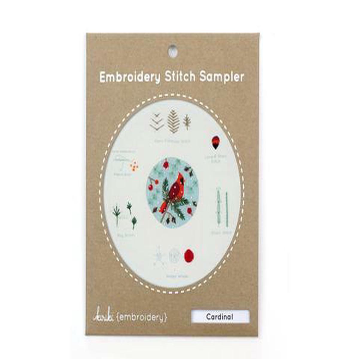 Cardinal: Embroidery Stitch Sampler