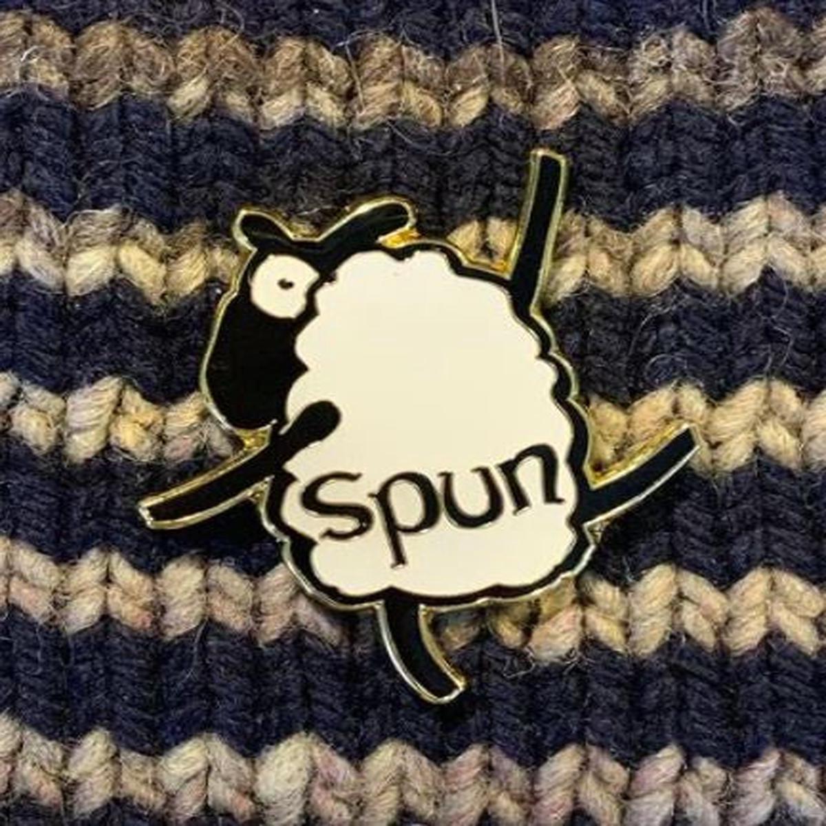 Spun Sheep Enamel Pin