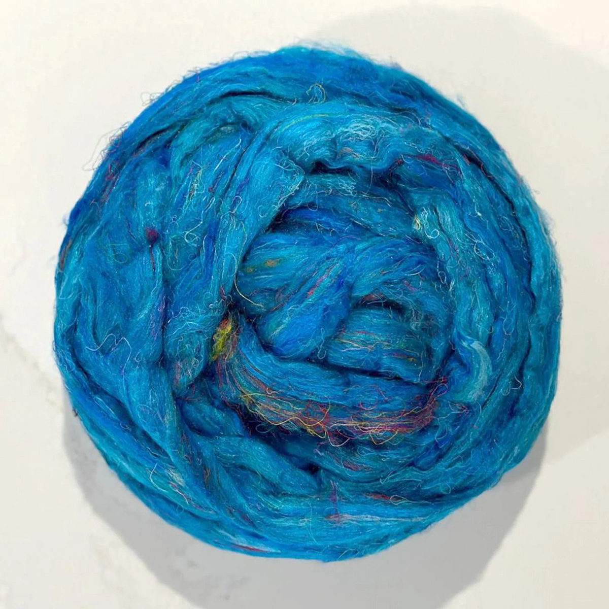 Recycled Sari Silk Top - Lagoon