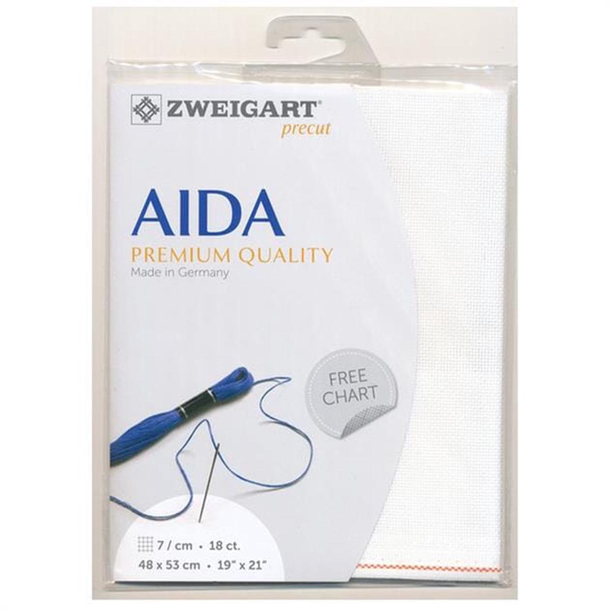 Zweigart Pre-cut Aida Cloth Fabric - 18 Count (Fat Quarter)