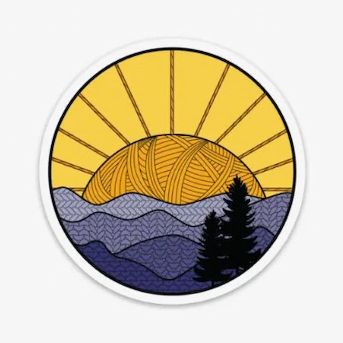 Camp Stitchwood | Shenandoah Knitional Park Knitting Sticker