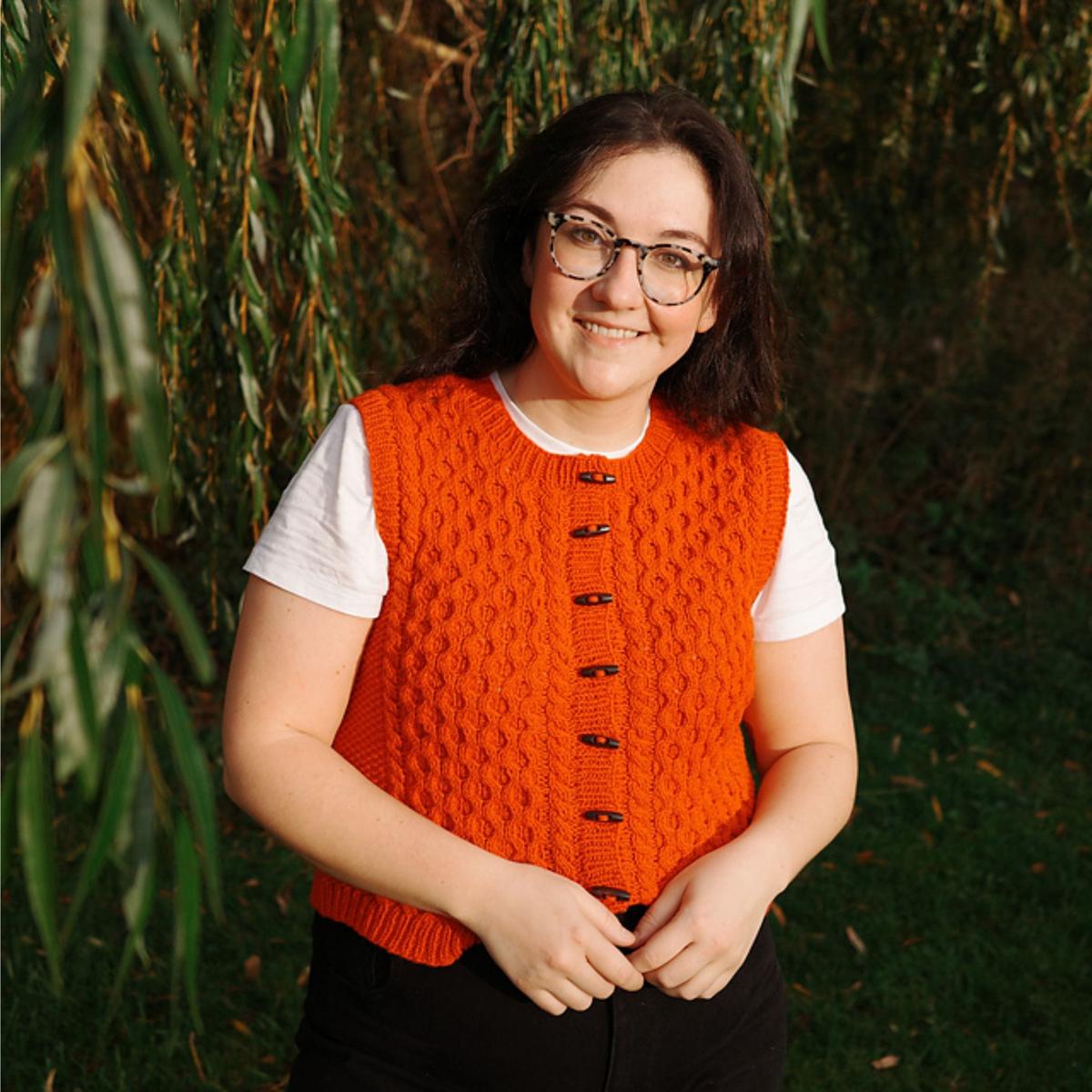 Crail Vest or Slipover by Rebecca Clow in Sandnes Garn Peer Gynt