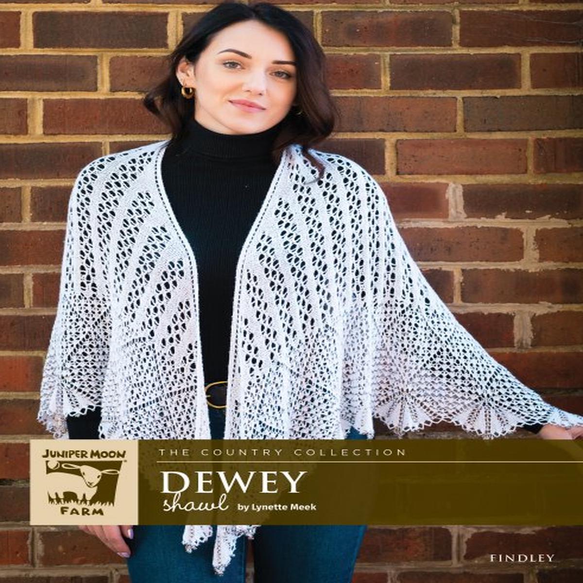 DEWEY SHAWL Pattern by Juniper Moon - Leaflet