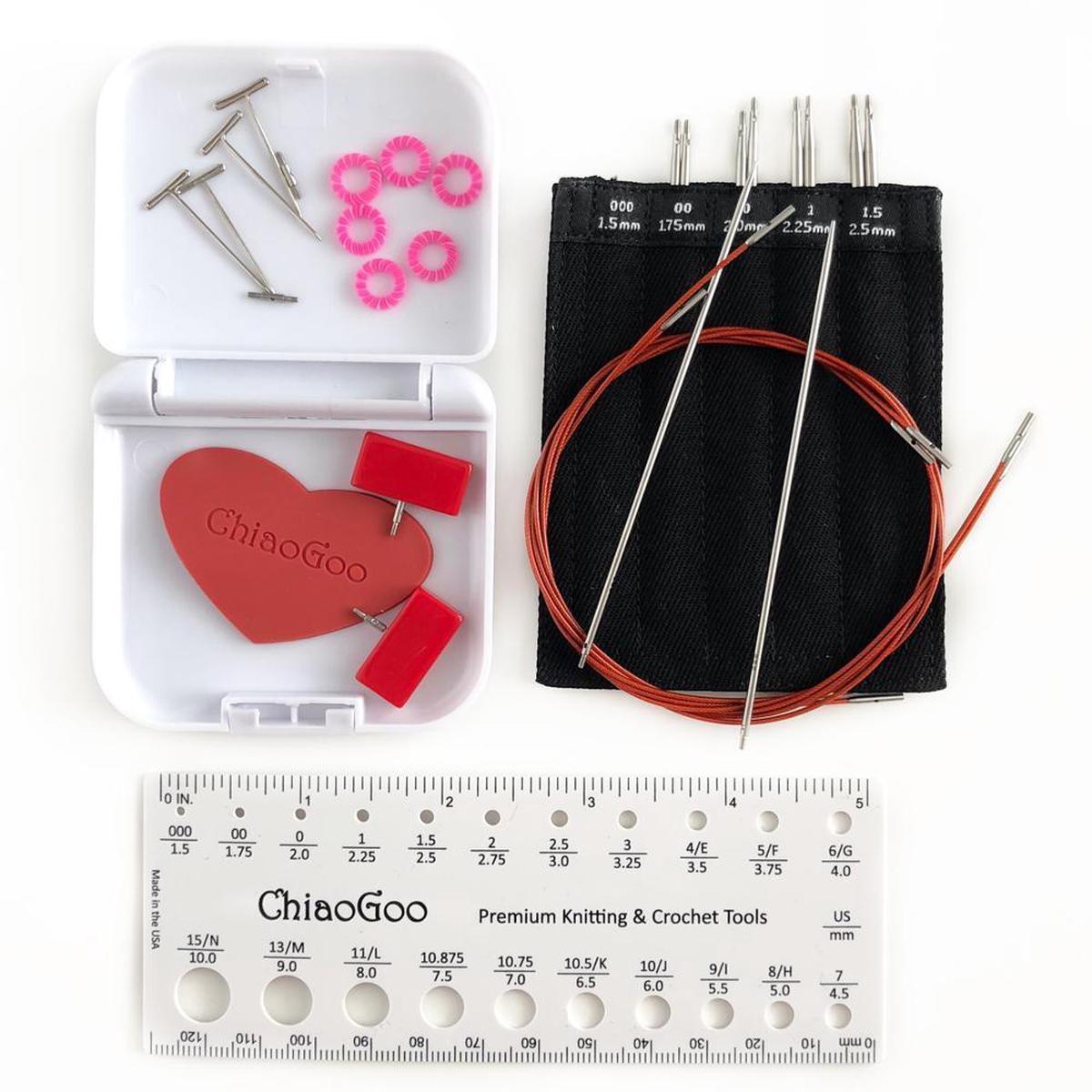 Twist Red Lace MINI 4" Stainless Steel Interchangeable Set