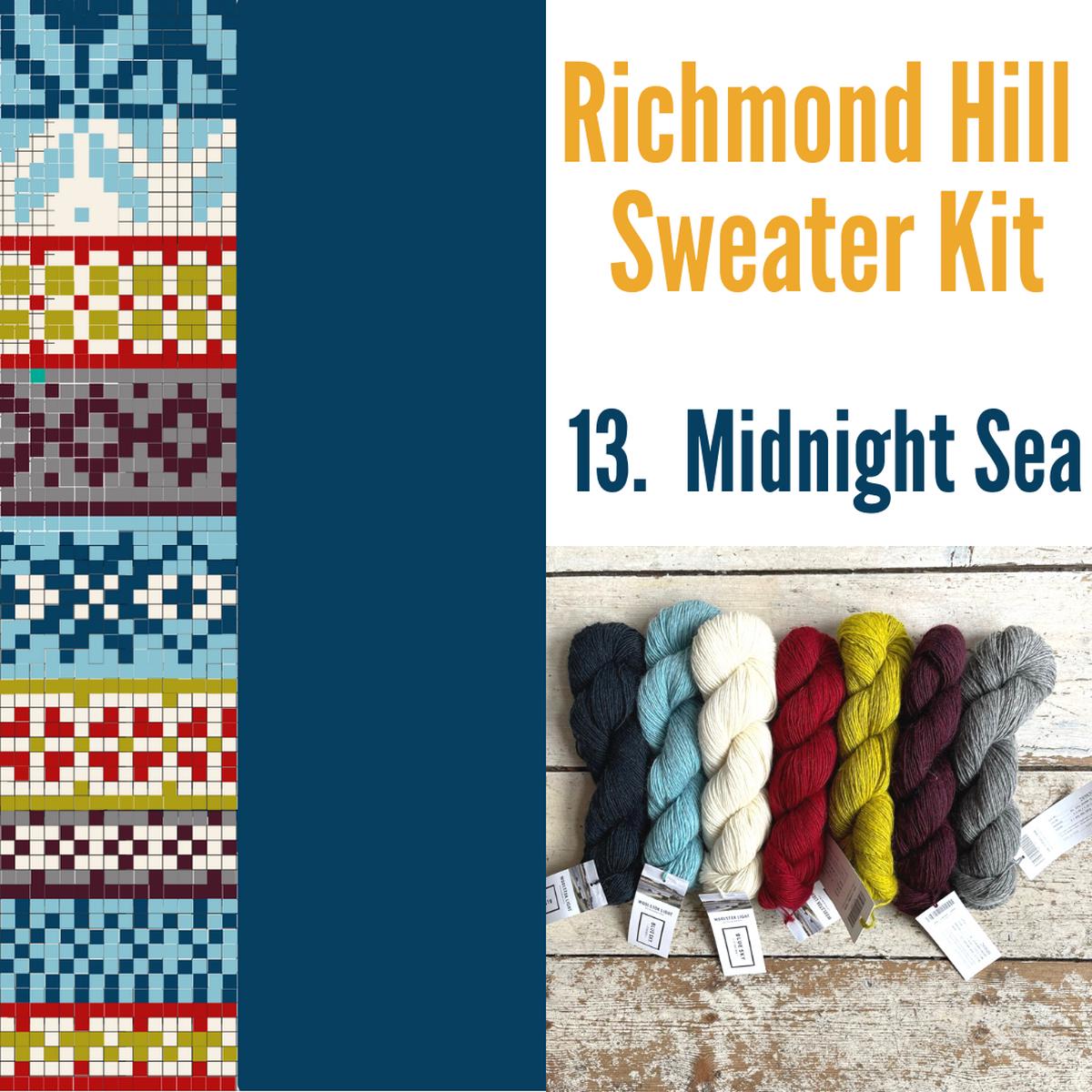 Richmond Hill Sweater Kit 13 - Midnight Sea