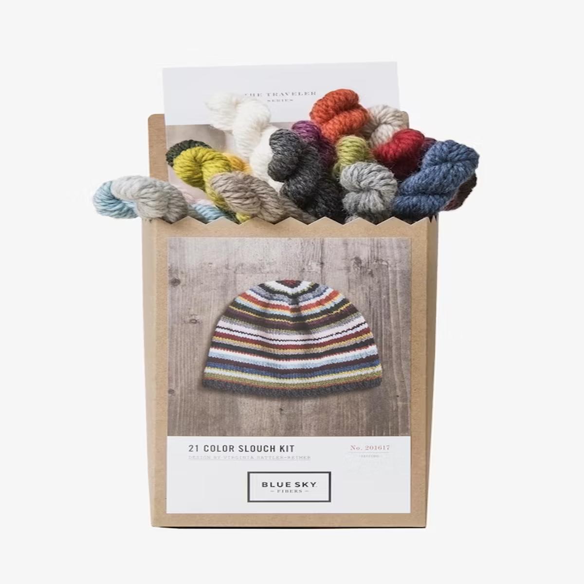 Blue Sky Fibers 21 Color Slouch Hat Kit