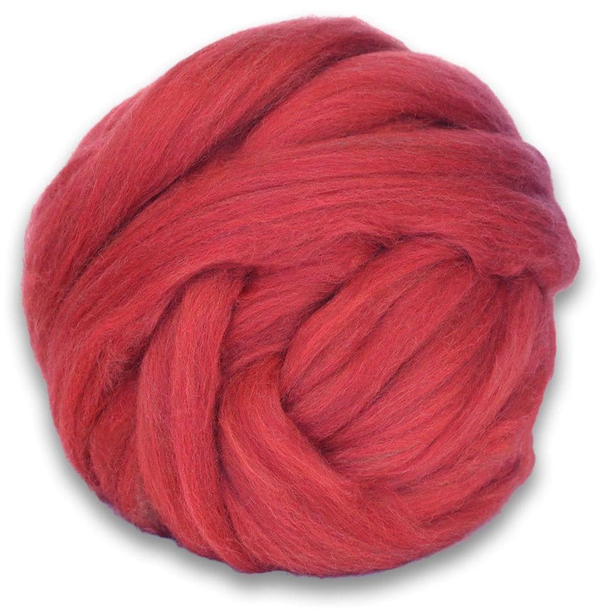 Shetland Heather Combed Wool Top - Sorrel