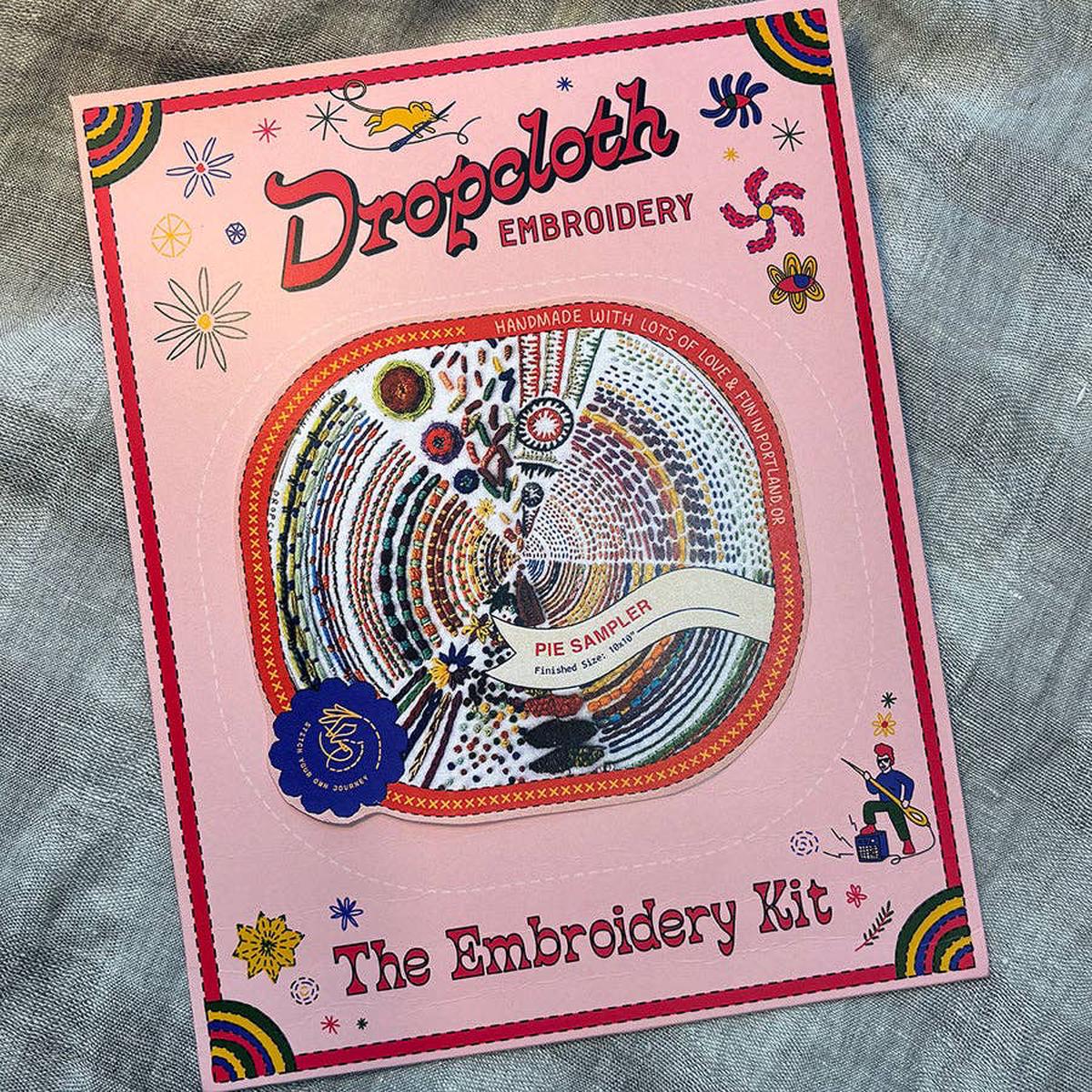 Dropcloth Pie Embroidery Kit
