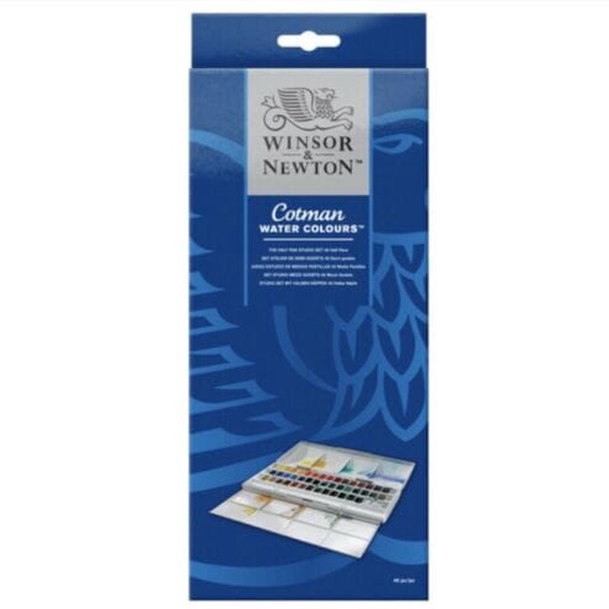 Winsor & Newton Cotman Watercolour Paint - Half Pan Studio Set of 45