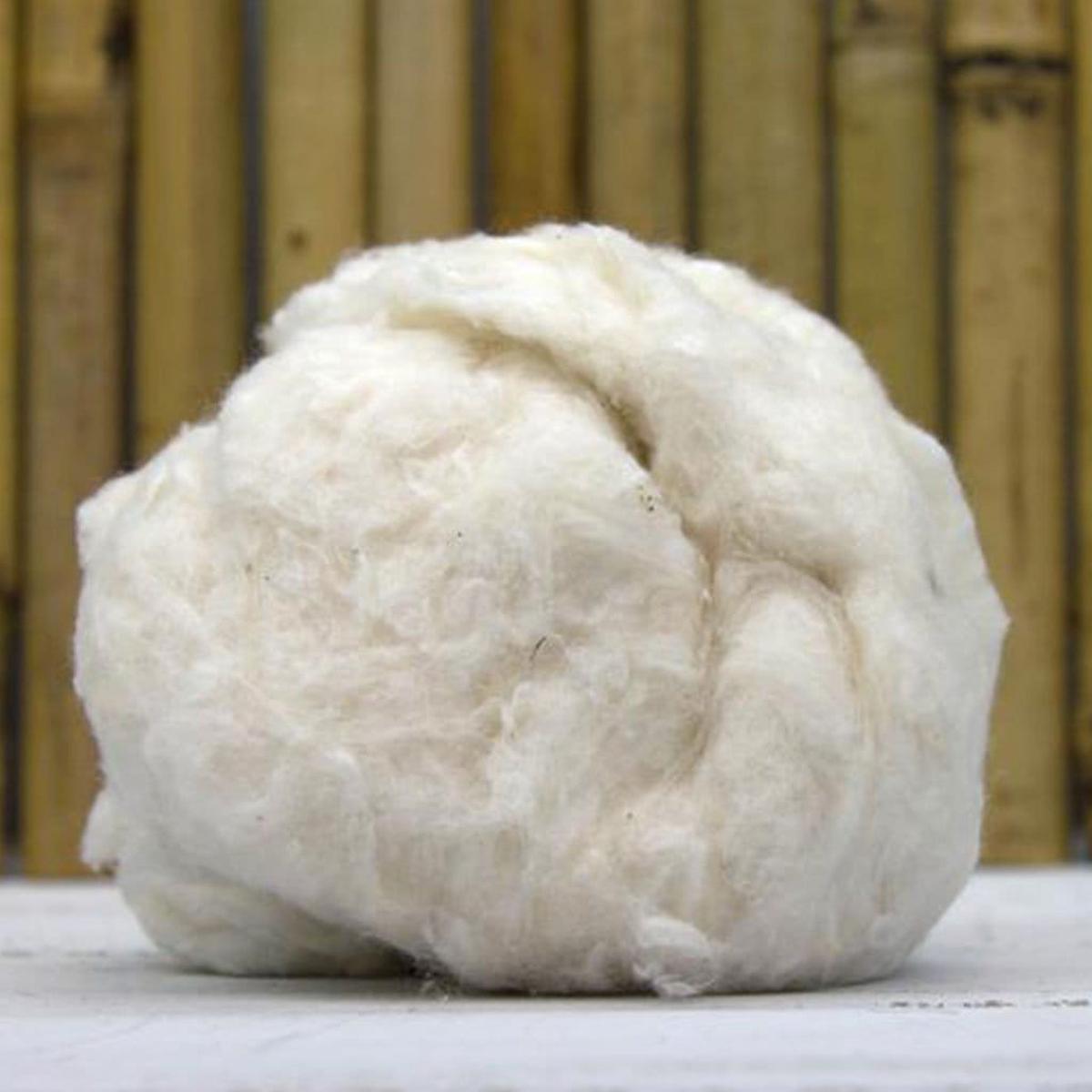 White Egyptian Cotton - Loose Fiber (Great for blending)