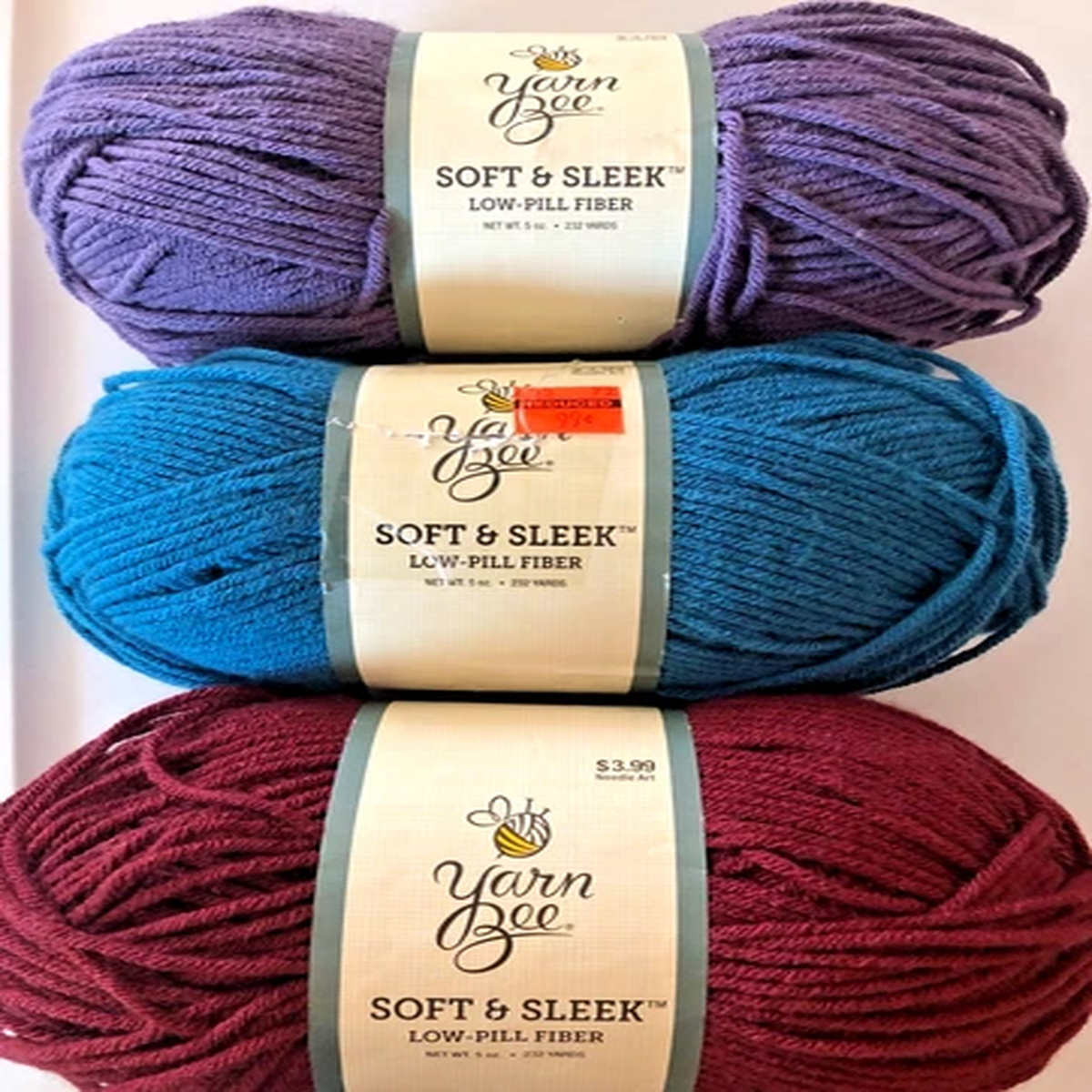 Yarn Bee Soft & Sleek Yarn 5 oz. each- CHOOSE COLOR