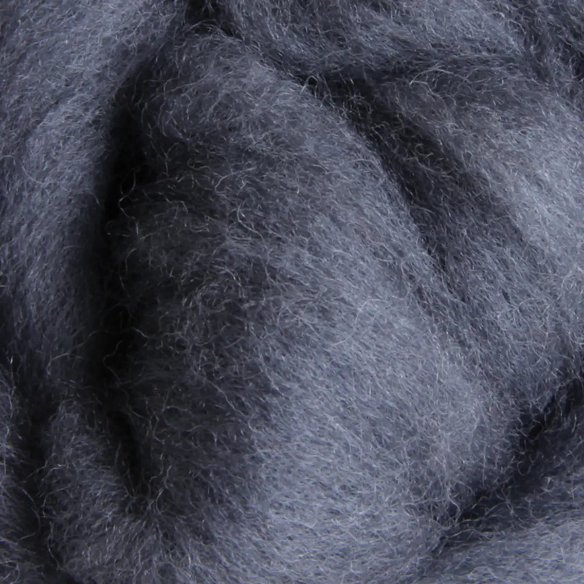 Ashford Solid Colored Corriedale Sliver - Grey