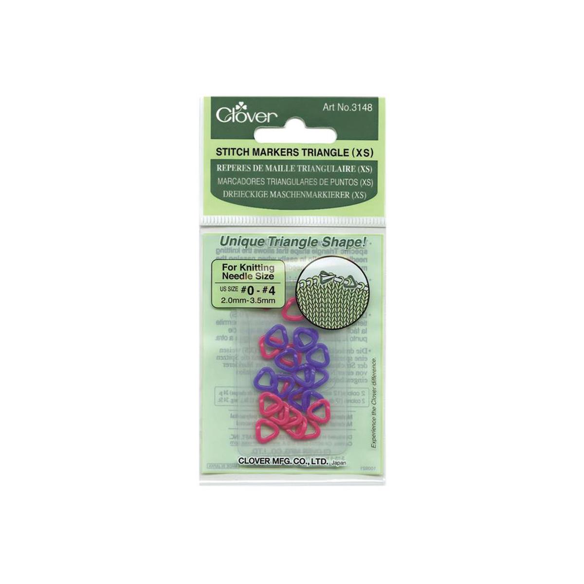 Clover Triangle Stitch Markers XS 3148