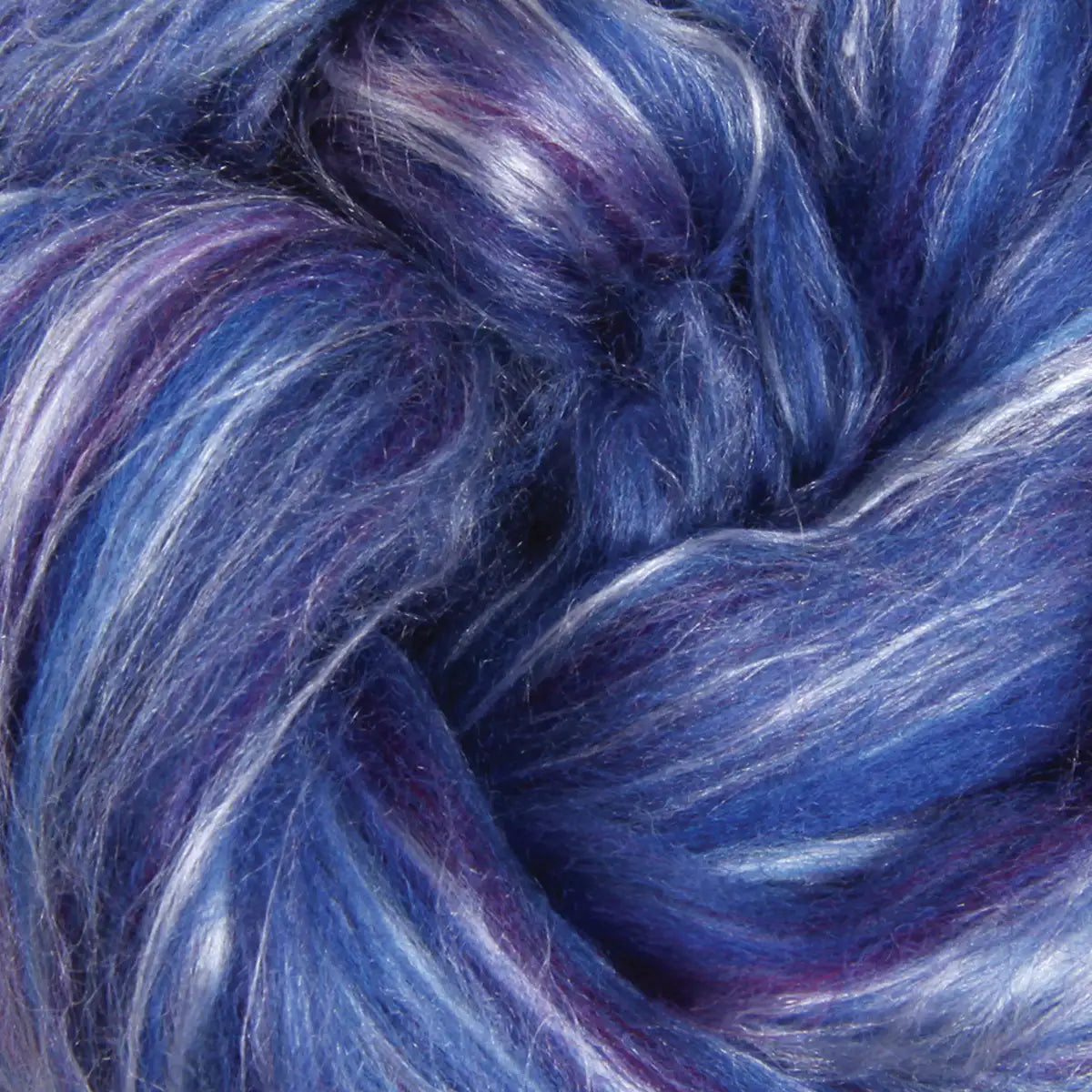 Ashford Silk Merino Sliver - 107 Damson - 1oz-16oz Amounts