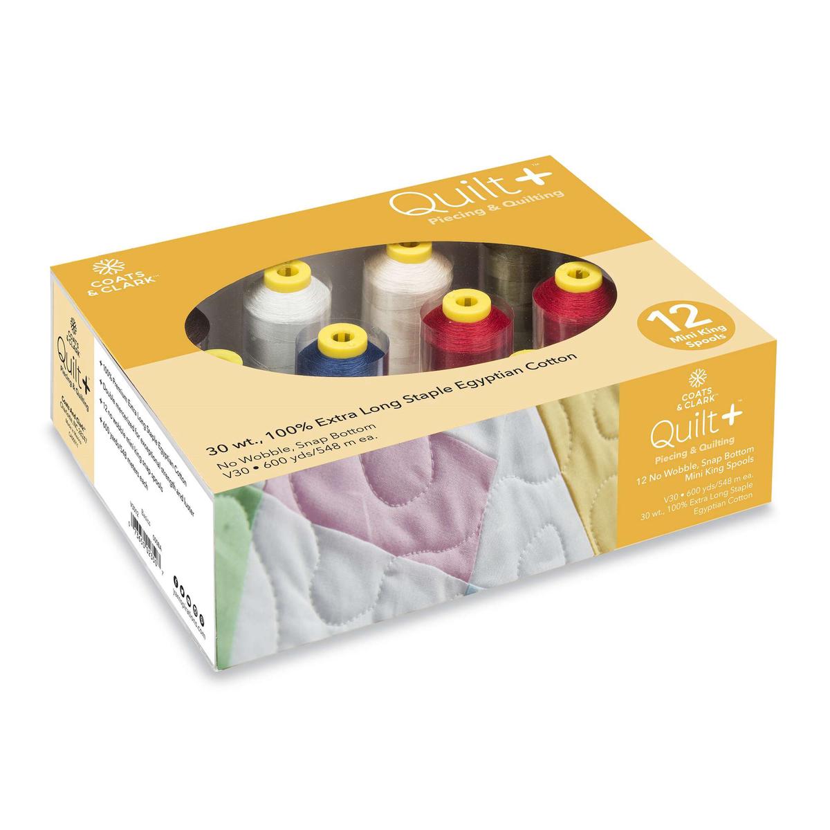 Coats & Clark Quilt + Piecing & Quilting Thread 12 Spool Set - Clearance Items