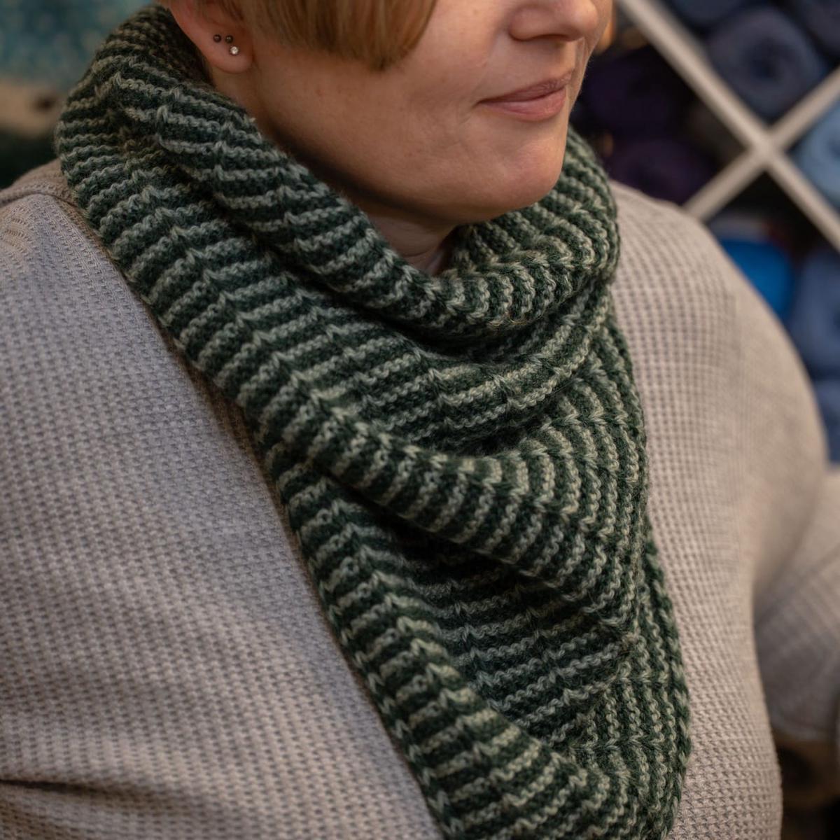 DRK Everyday Cowl by Andrea Mowry in riu Elements Luxury Irish Wool