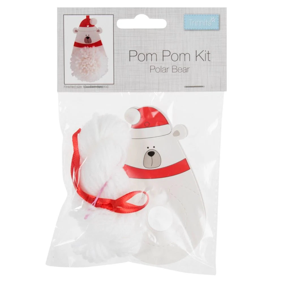 Pompom Decoration Kit - Polar Bear