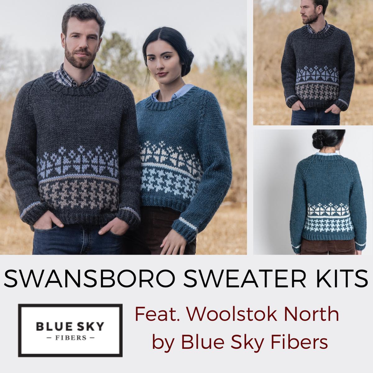 Swansboro Sweater Kit in Woolstok North
