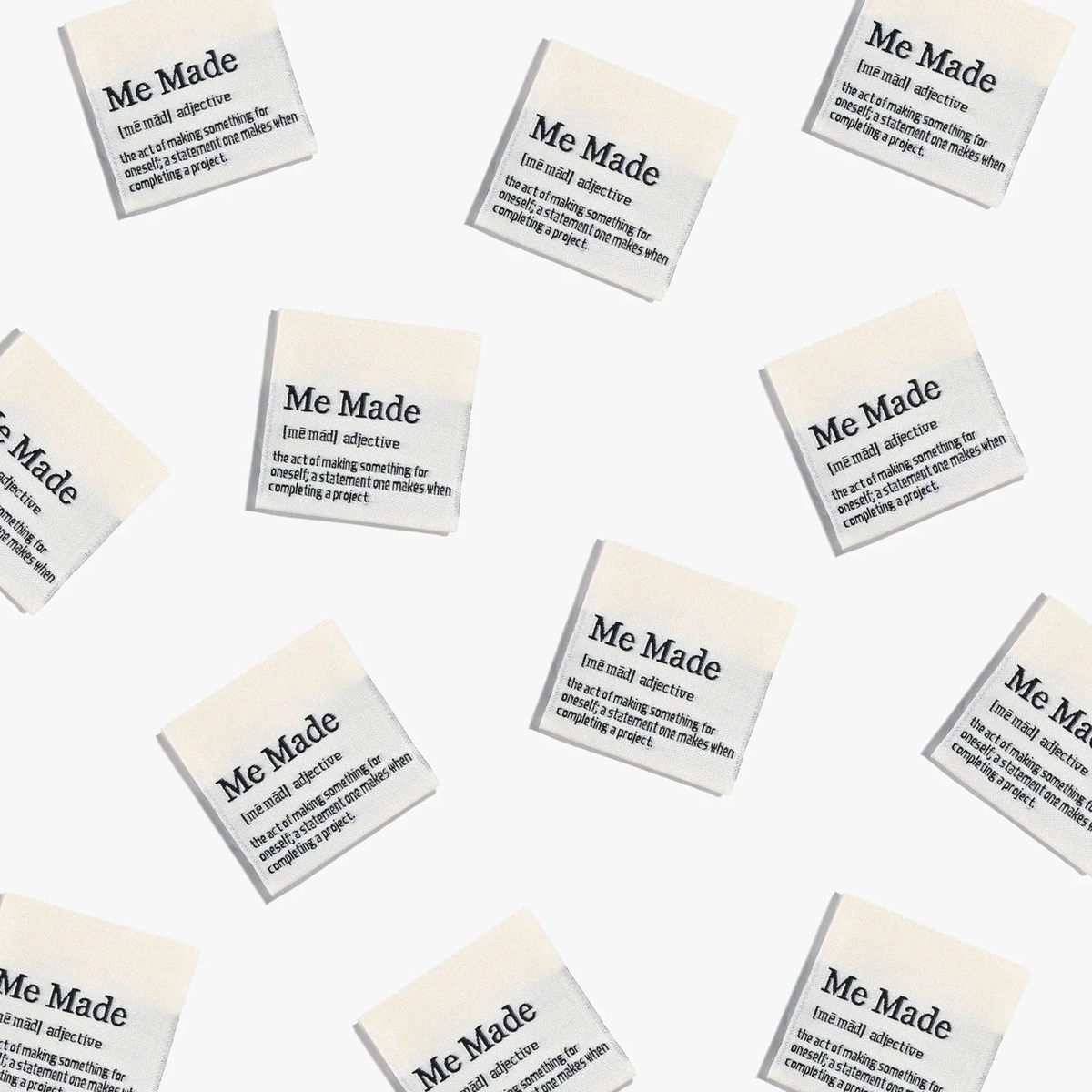 "Me Made - Definition" Woven Labels 6 Pack