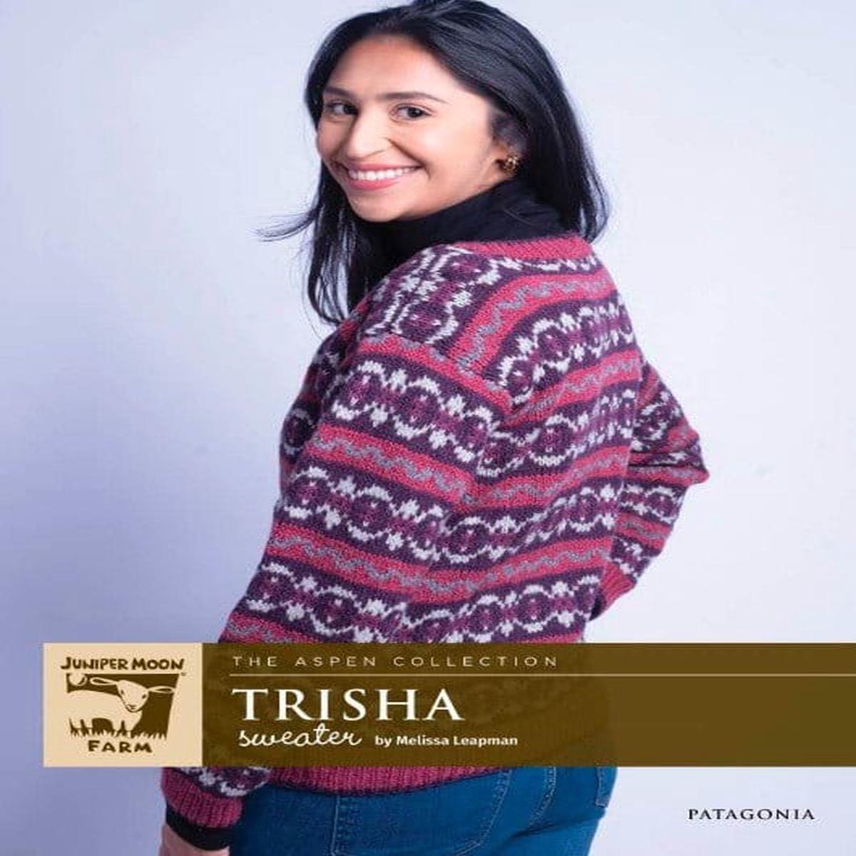 TRISHA SWEATER Pattern | Juniper Moon Farm - Leaflet