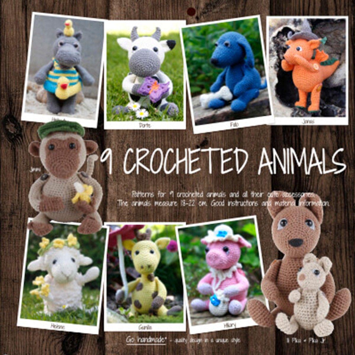 9 Crocheted Animals