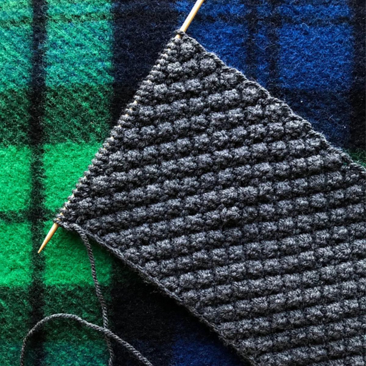 Traditional Irish Trinity Aran Knit Scarf by Ryan Daniel Koenig in Studio Donegal Irish Heather (Copy)