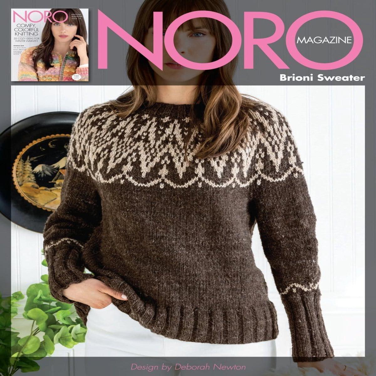 Brioni Sweater Pattern by Noro Leaflet