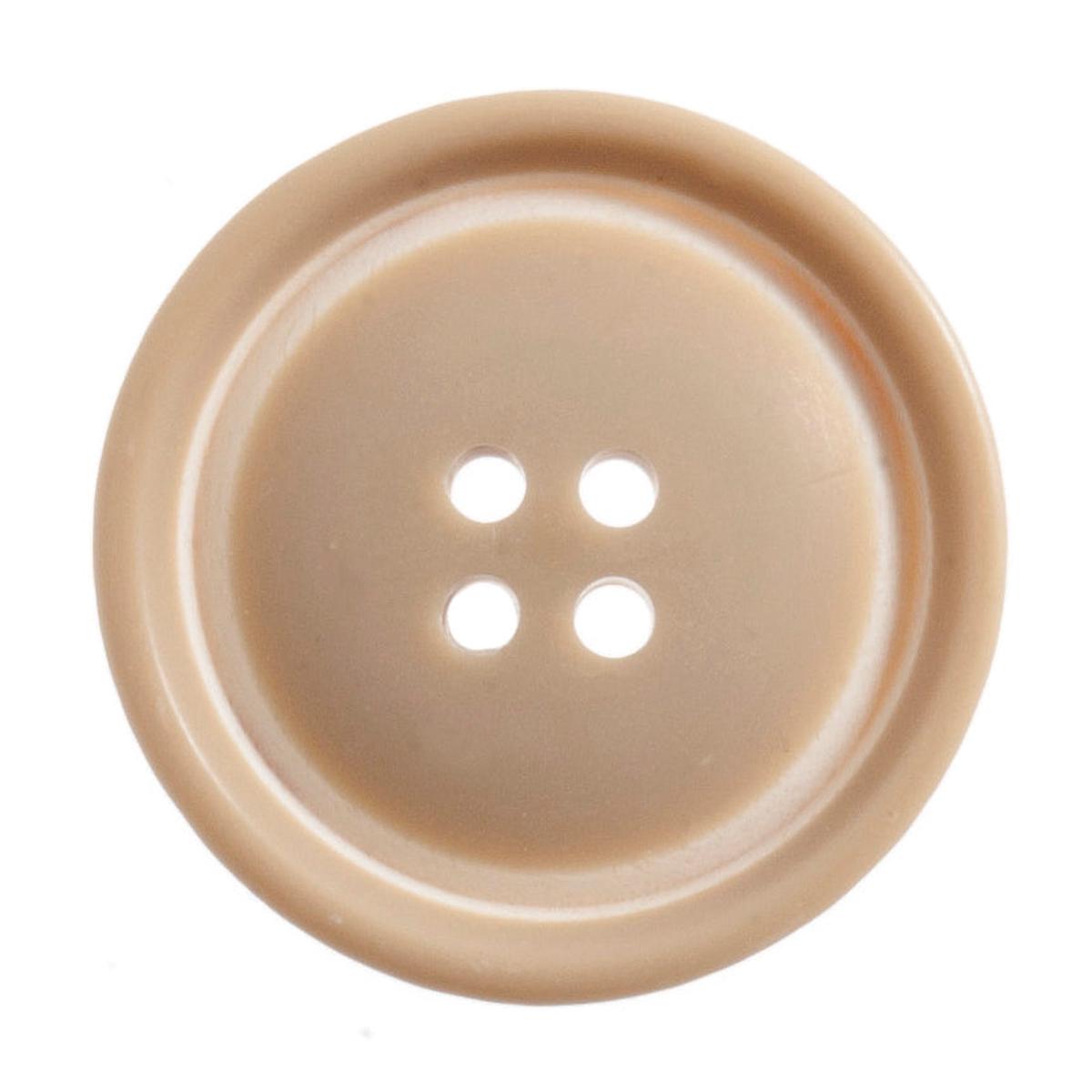 Round Raised Rim Button - 28mm