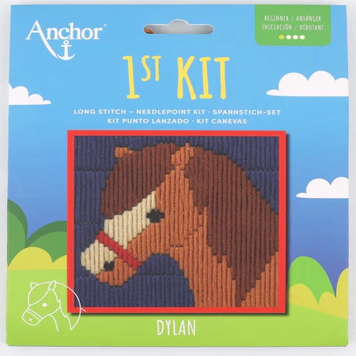 Anchor 1st Kit - Dylan (Long Stitch Needlepoint Kit)