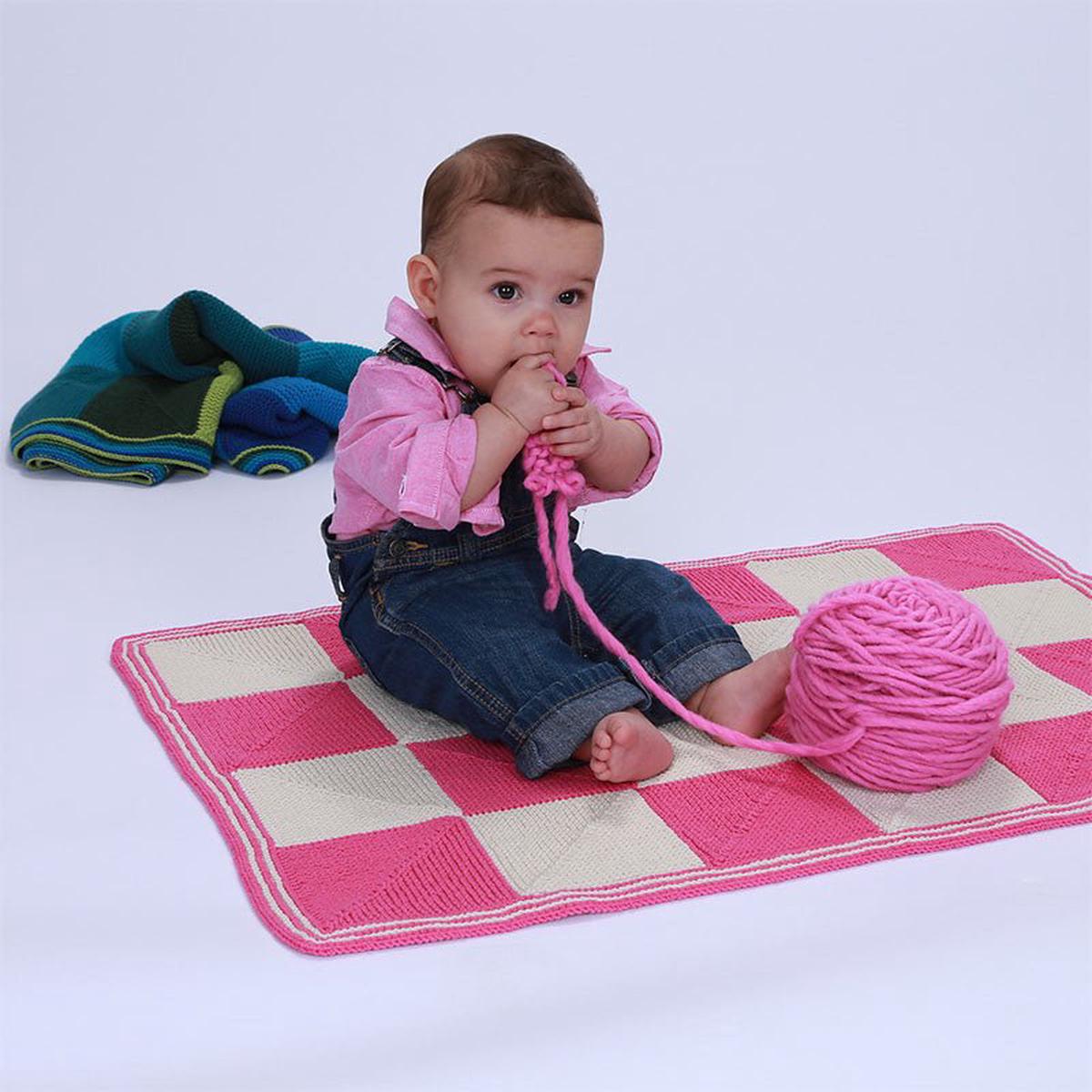 Brighter Miters Blanket Pattern