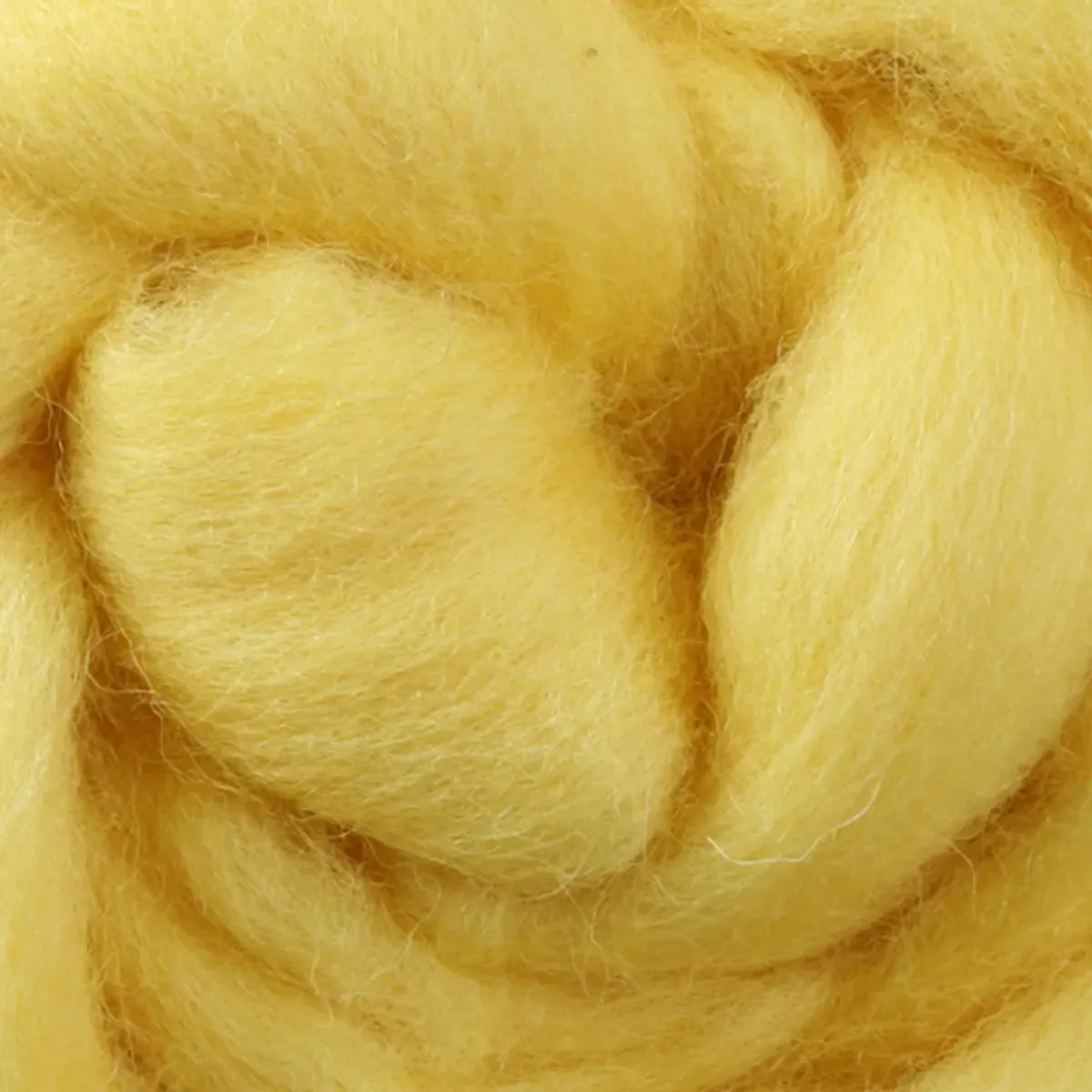Ashford Solid Colored Corriedale Sliver - Lemon