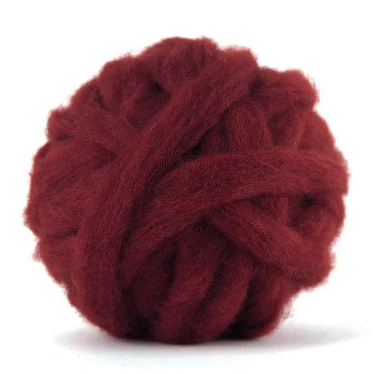 Carded Corriedale Sliver - Loganberry