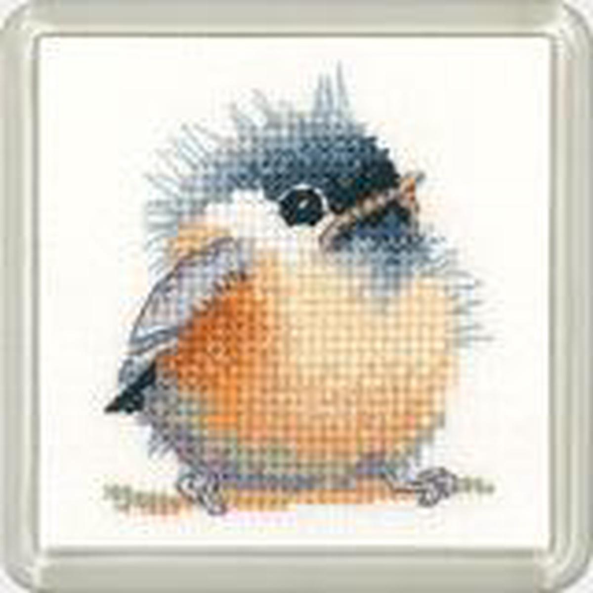Heritage Crafts - Little Friends Coaster Kit: Chickadee Coaster