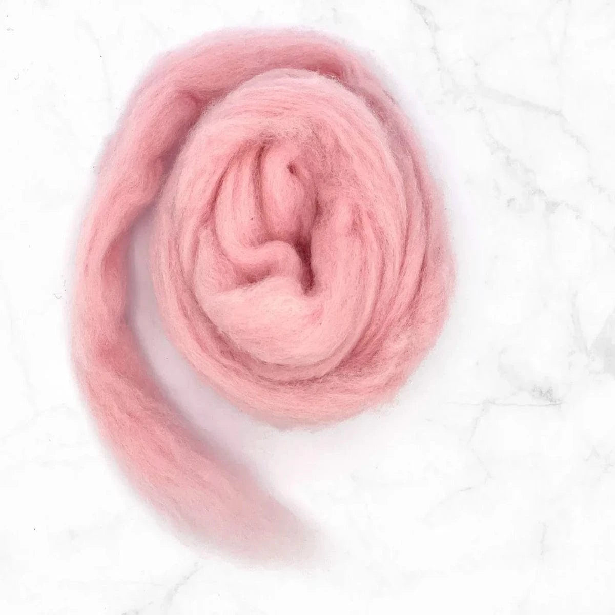 Carded Corriedale Sliver - Candy Floss