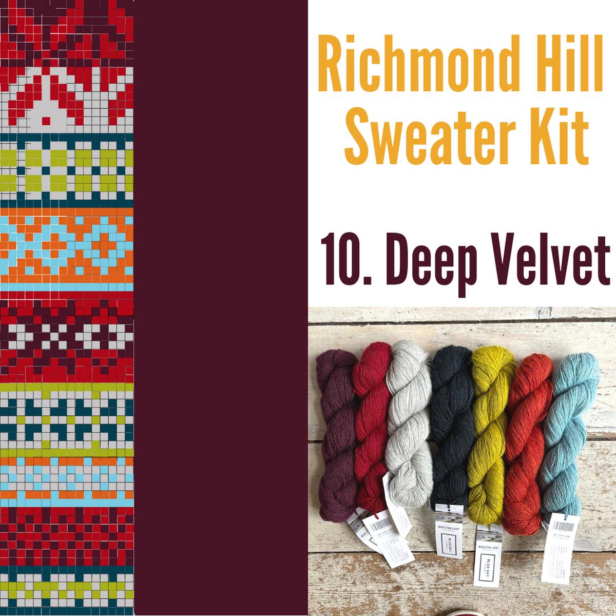 Richmond Hill Sweater Kit 10 - Deep velvet