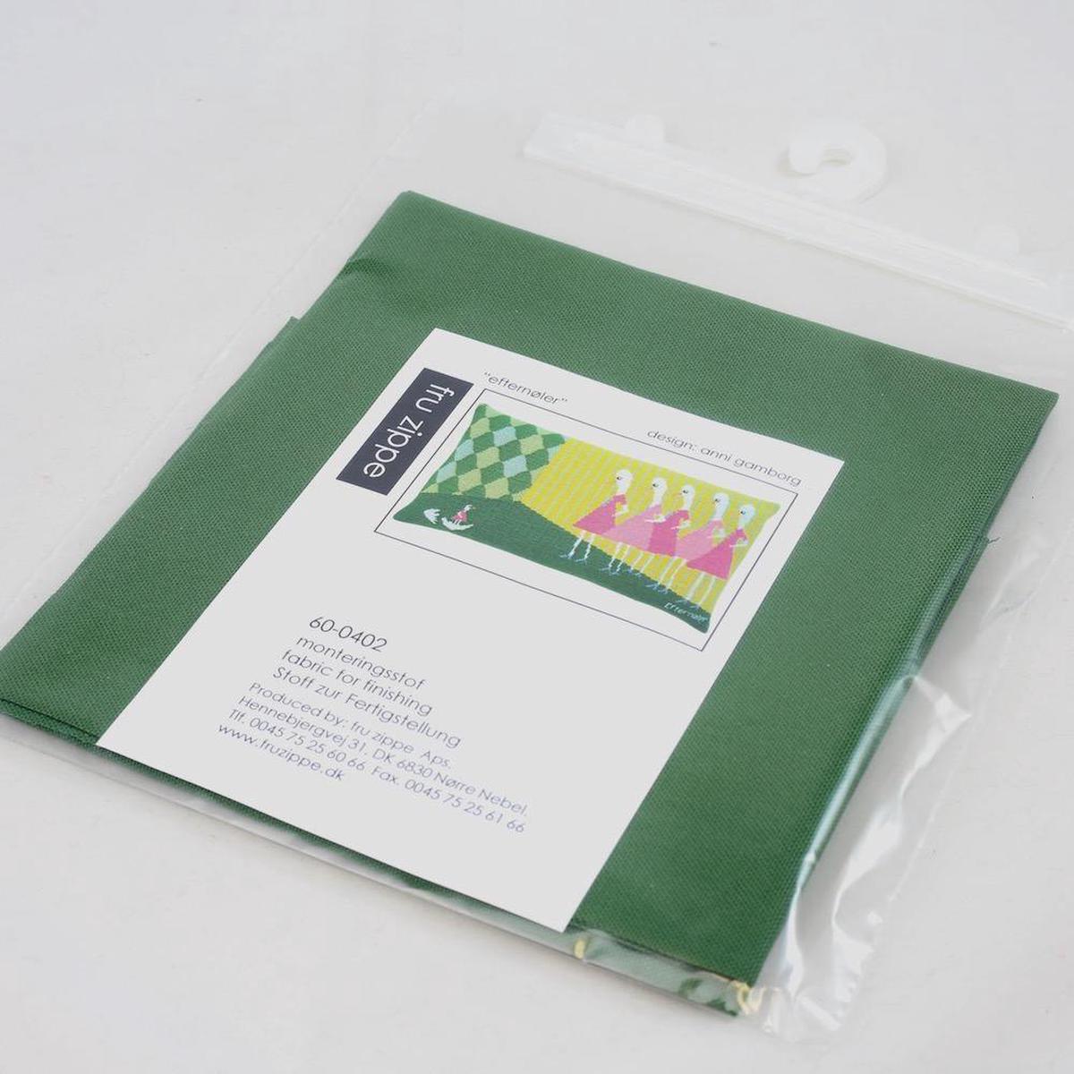 Fru Zippe: Backing Fabric for Latecomer Pillow Cross Stitch Kit