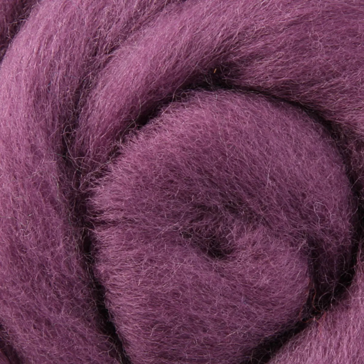 Ashford Solid Colored Corriedale Sliver - Grape Jelly